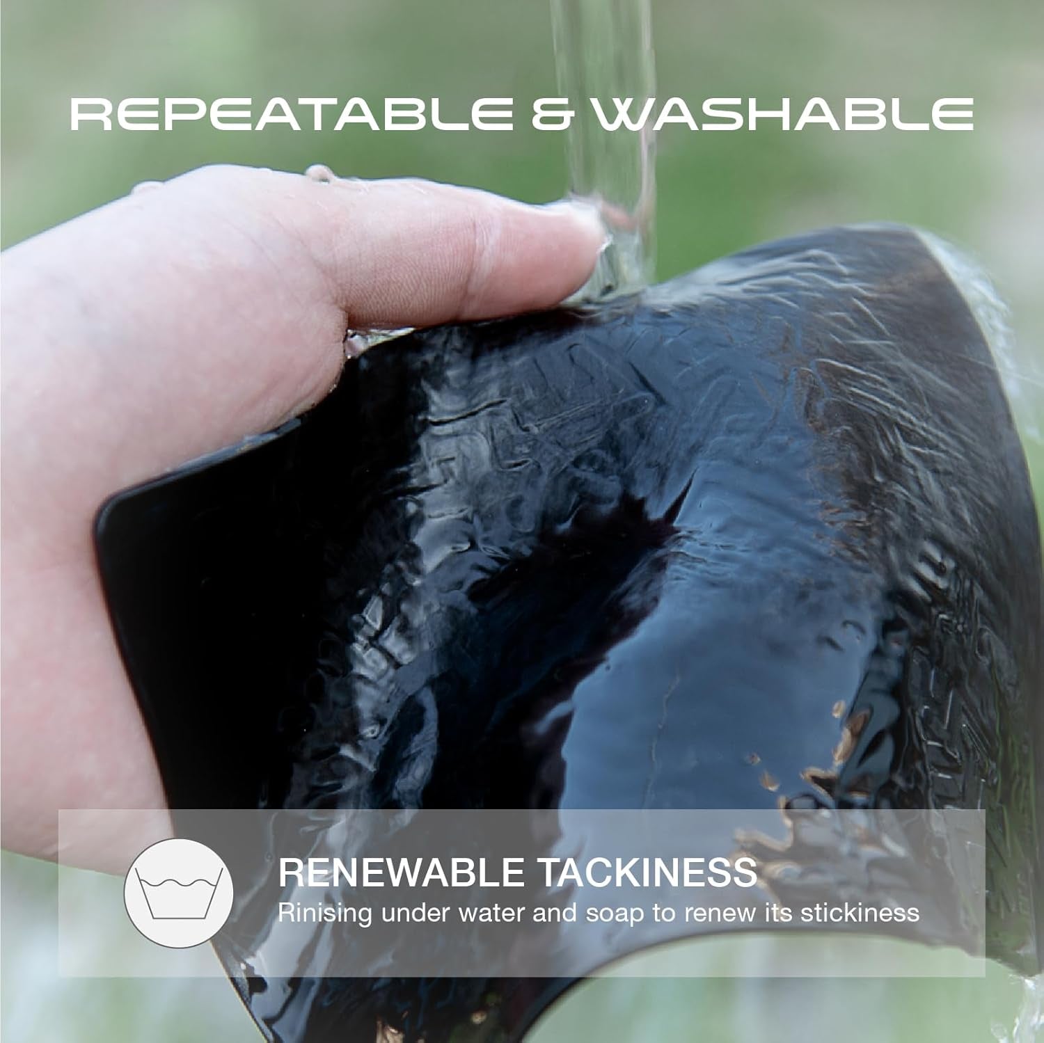 JIMISHA Non-Slip Car Dashboard Mat, Anti-Slide Gel Pad for Securely Holding Radar Detectors, Mobile Phones, Keys, GPS Devices, and Coins - 6.3 x 5.1 Inches (Set of 2)