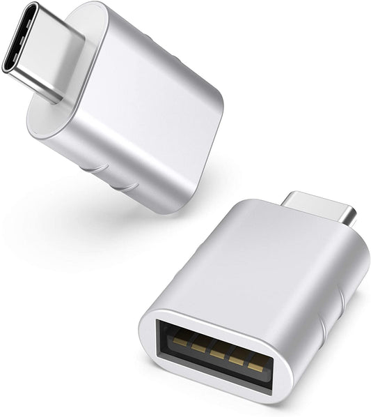 Syntech USB-C to USB Adapter (2-Pack) - USB-C Male to USB 3.0 Female Adapter for iPhone 17 Pro Max, MacBook Pro/Air 2024, iPad Mini/Pro, Surface Pro, and Other Type-C/Thunderbolt 4/3 Devices