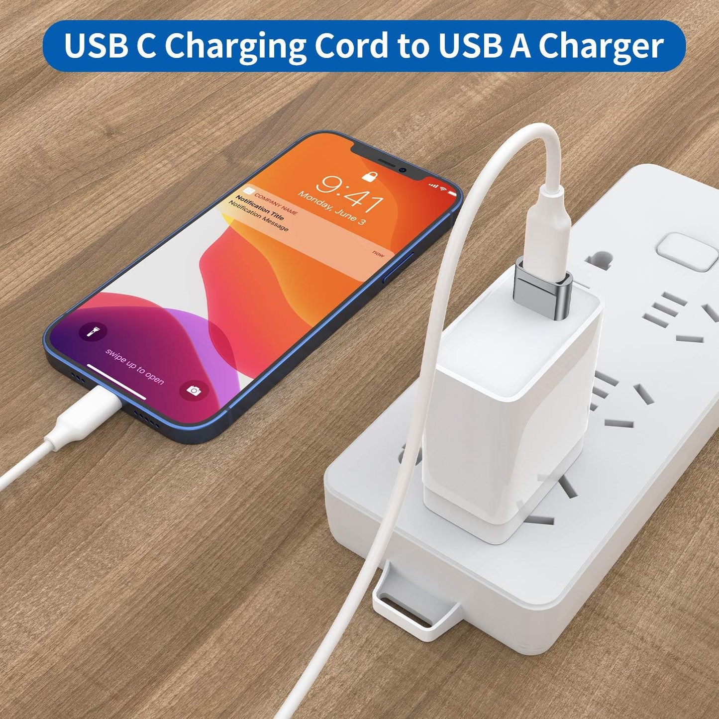 USB C Female to USB Male Adapter (4-Pack) - Type C to USB A Charger Converter for iPhone 11-17 Pro Max, Samsung Galaxy S22-S25 Ultra, Apple Watch Series 7-8, AirPods, and iPad