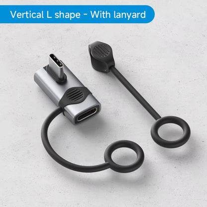 240W USB C to C Adapter 40Gbps 8K 60Hz 90 Degree Converter USB4 Adapter for Thunderbolt 4/3 Macbook Iphone 17 Pro Tablet